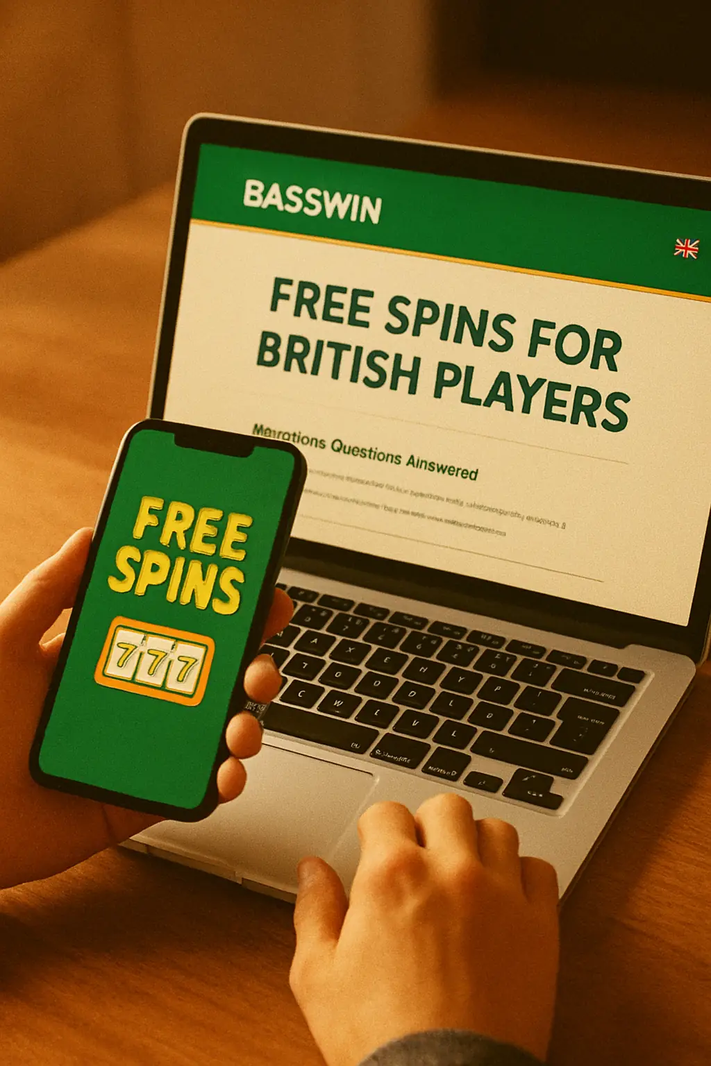 Basswin Free Spins for British Players visual guide for Basswin